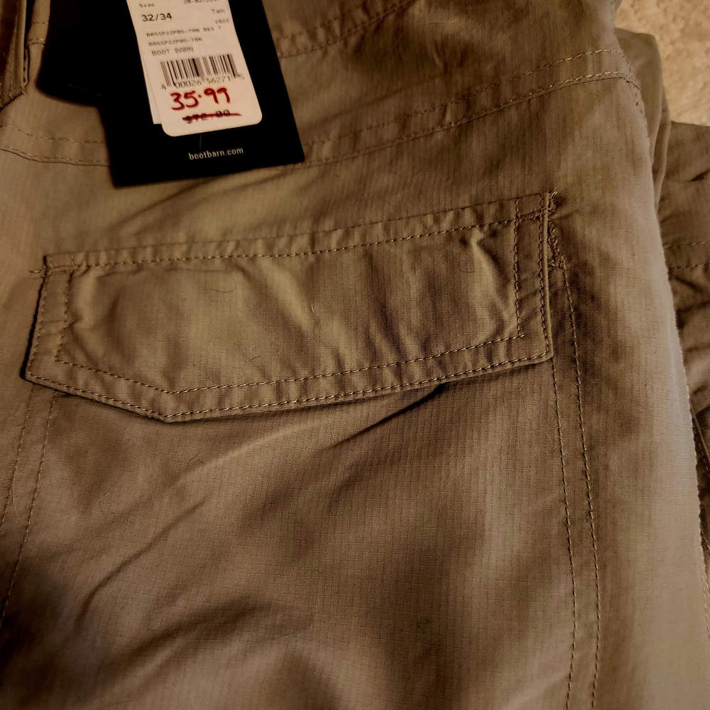 Men's Cargo Pants in Beige Unzip Into Shorts